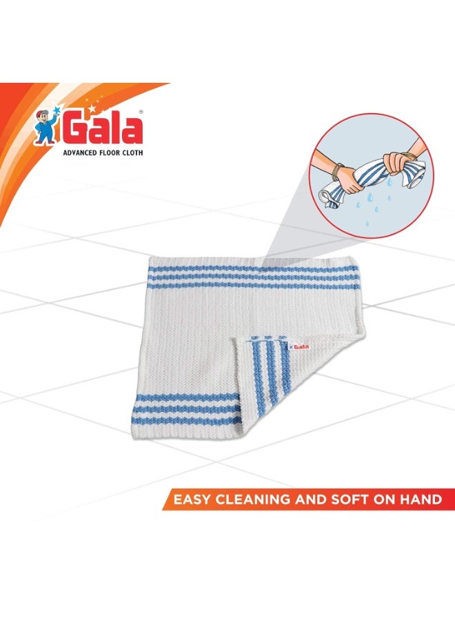Gala Microfiber Advance Floor Cleaning Cloth(Pocha) for Mopping - White, Pack of 2 (163054) - Image 2
